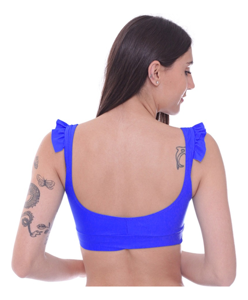 Corpiño De Bikini Tipo Top Con Volados - Imagen 21