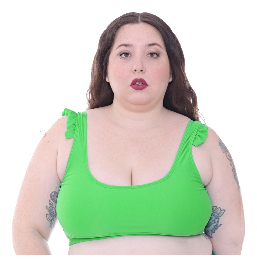 Corpiño De Bikini Tipo Top Con Volados - Imagen 32