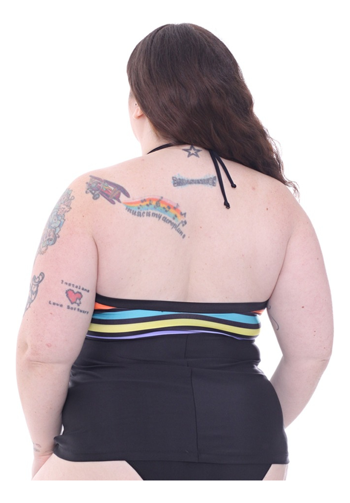 Tankini Strapless Suelta Forrada Talles Grandes (soloremera) - Imagen 3
