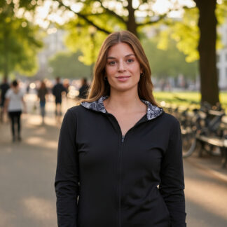 Campera Deportiva De Mujer Larga Con Capucha Talles Grandes
