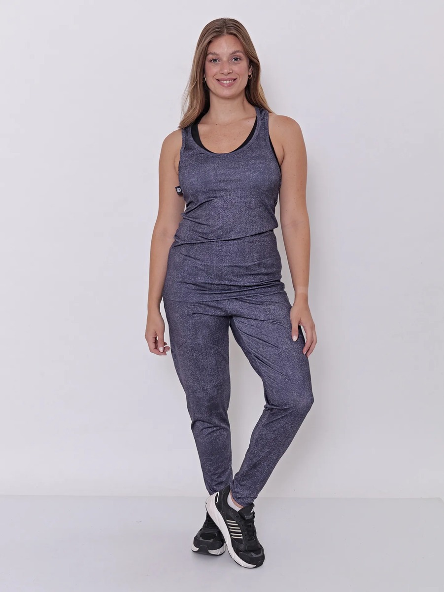 Babucha Mujer Pantalón Deportivo Estampa Jean Talles Grandes - Imagen 14