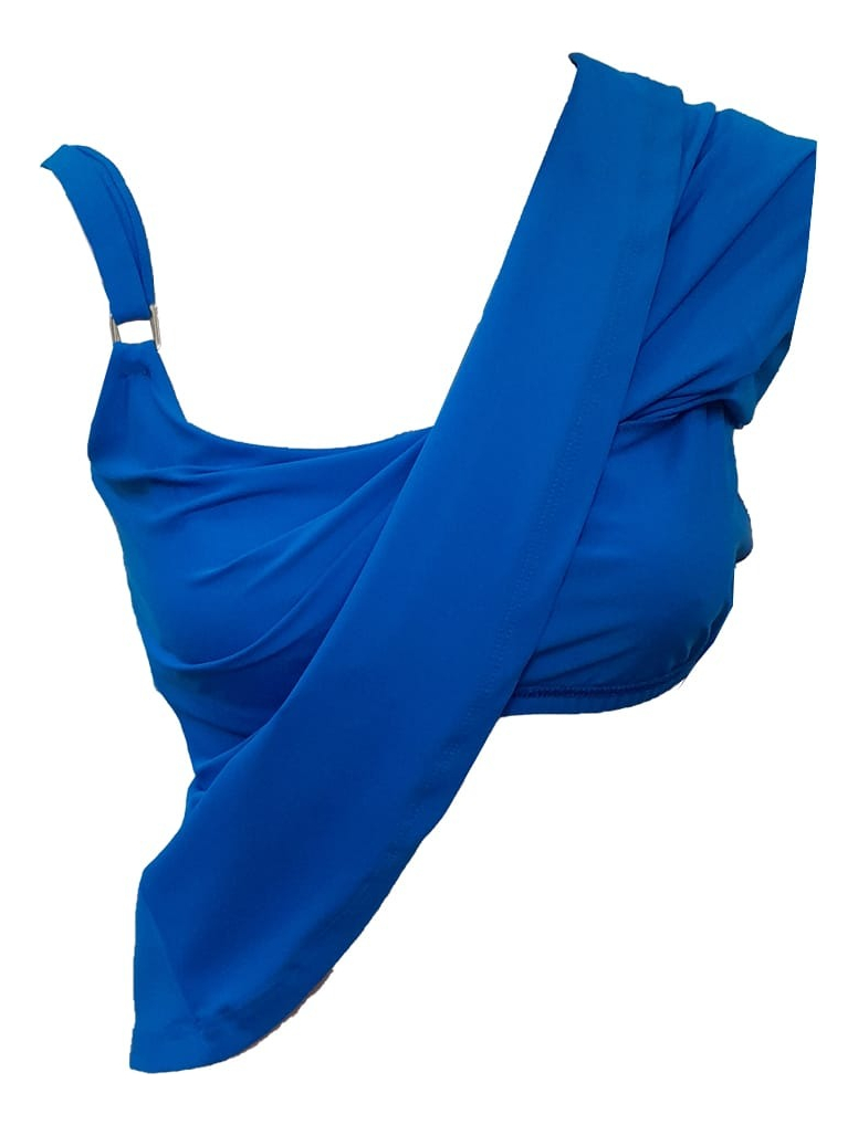 Tankini Suelta C/ Corpiño Interno Y Strass (solo Remera) - Imagen 5