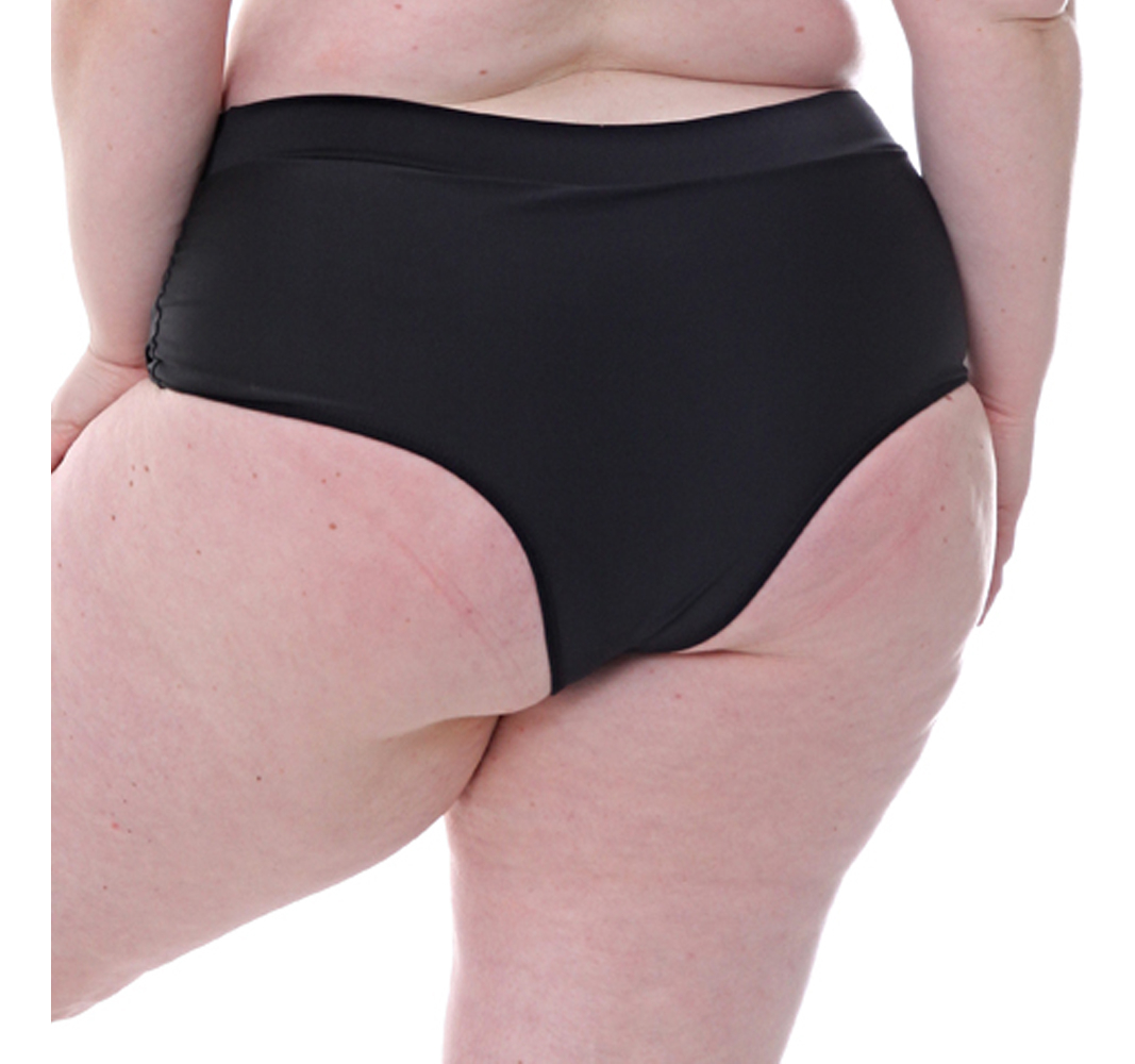Bombacha De Bikini Vedetina Tiro Medio Cintura Doble - Imagen 3