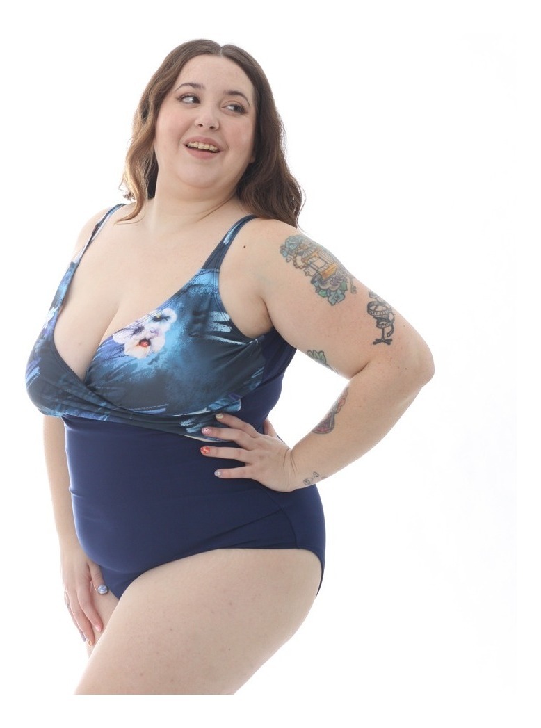 Entera Cruzada Estampada Talles Grandes - Imagen 5