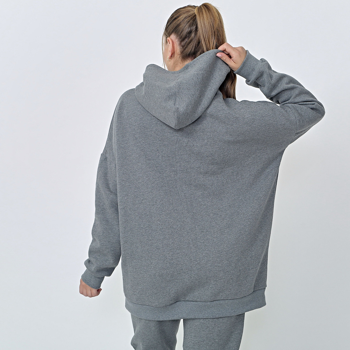 Buzo Amplio Hoodie De Dama Deportivo Oversize Talles Grandes - Imagen 5