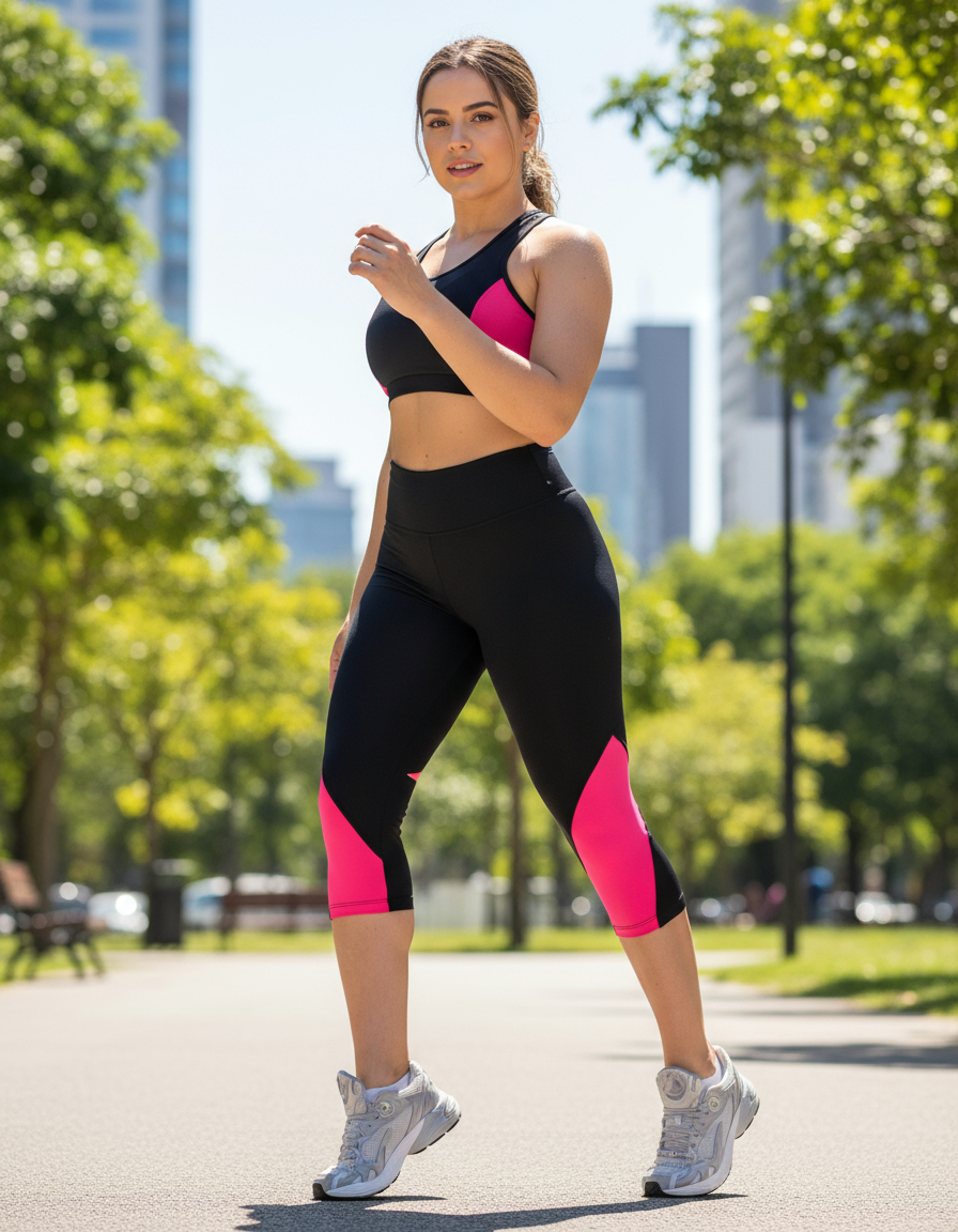 Calza Dama Deportiva Cintura Alta Talle Grande