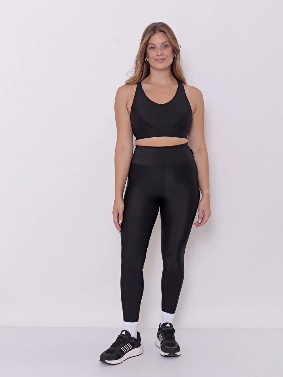 Calza Larga Lycra Combinada Textura Tiro Alto Talles Grandes - Imagen 14