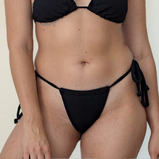 Bombacha De Bikini Micro Bikini Con Tiras Tela Con Textura