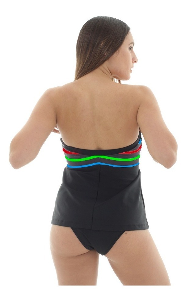 Tankini Strapless Suelta Forrada Talles Grandes (soloremera) - Imagen 5