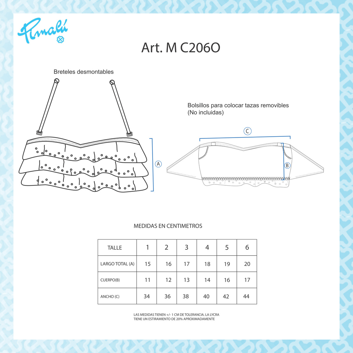 Corpiño Strapless Con Volados Y Bretel Desmontable Corp Solo - Imagen 17