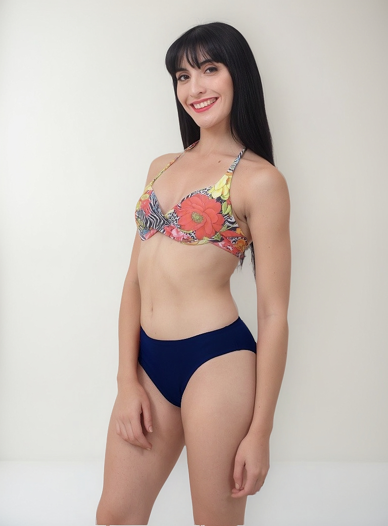 Bombacha De Bikini Tiro Medio Vedetina - Imagen 7