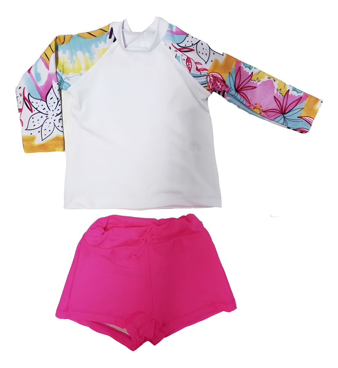 Remera Proteccion Uv Y Short De Nena Todos Los Talles - Imagen 3