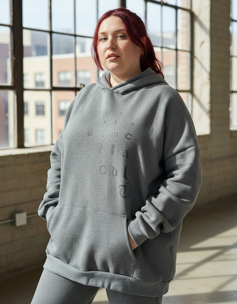 Buzo Amplio Hoodie De Dama Deportivo Oversize Talles Grandes