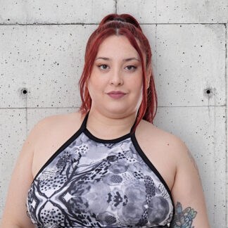 Corpiño De Bikini Halter Estampado Pimalu