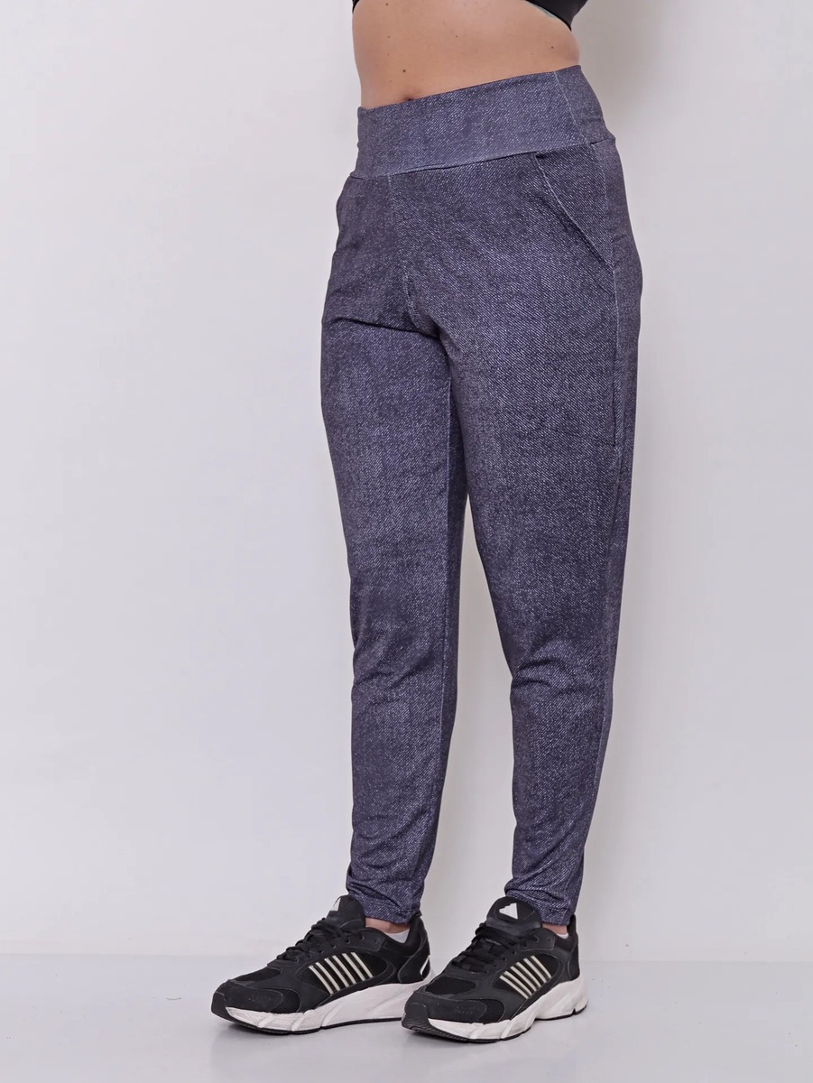 Babucha Mujer Pantalón Deportivo Estampa Jean Talles Grandes - Imagen 11