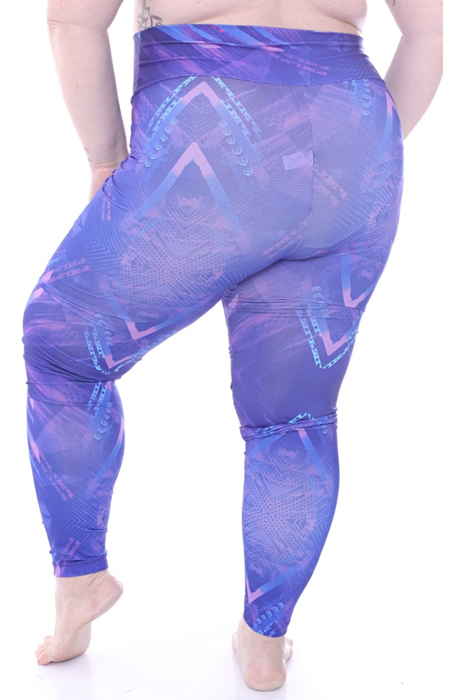 Calza Chupina Tiro Alto Cintura Doble Estampada X2 Unidades - Imagen 9