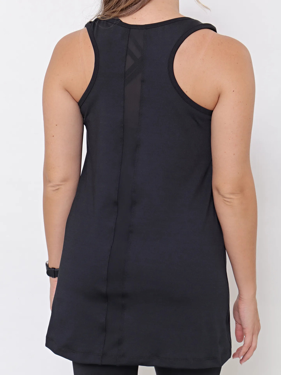 Musculosa Deportiva Mujer Larga Detalle Tull Talles Grandes - Imagen 4