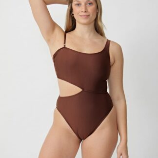 Malla Entera Un Hombro Cut Out Espalda Cavada Talles Grandes