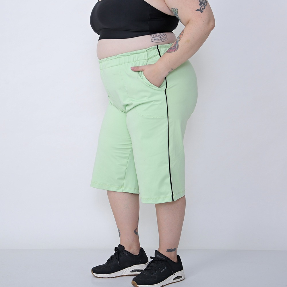 Short Largo Jogging Bermuda Deportiva De Mujer Talles Grande - Imagen 6