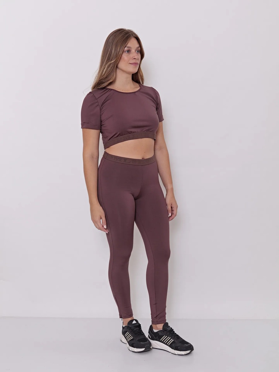 Crop Top Remera Deportiva Mujer Con Elástico Talles Grandes - Imagen 2