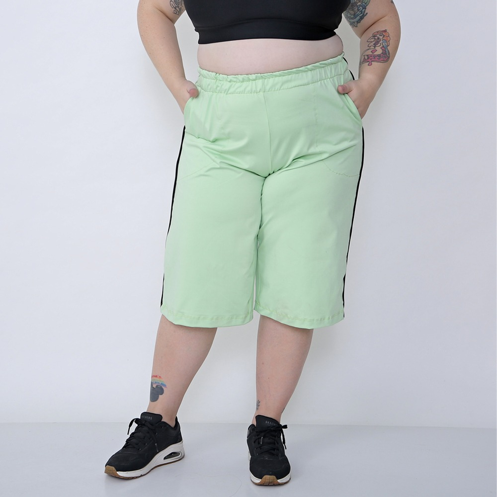 Short Largo Jogging Bermuda Deportiva De Mujer Talles Grande - Imagen 5