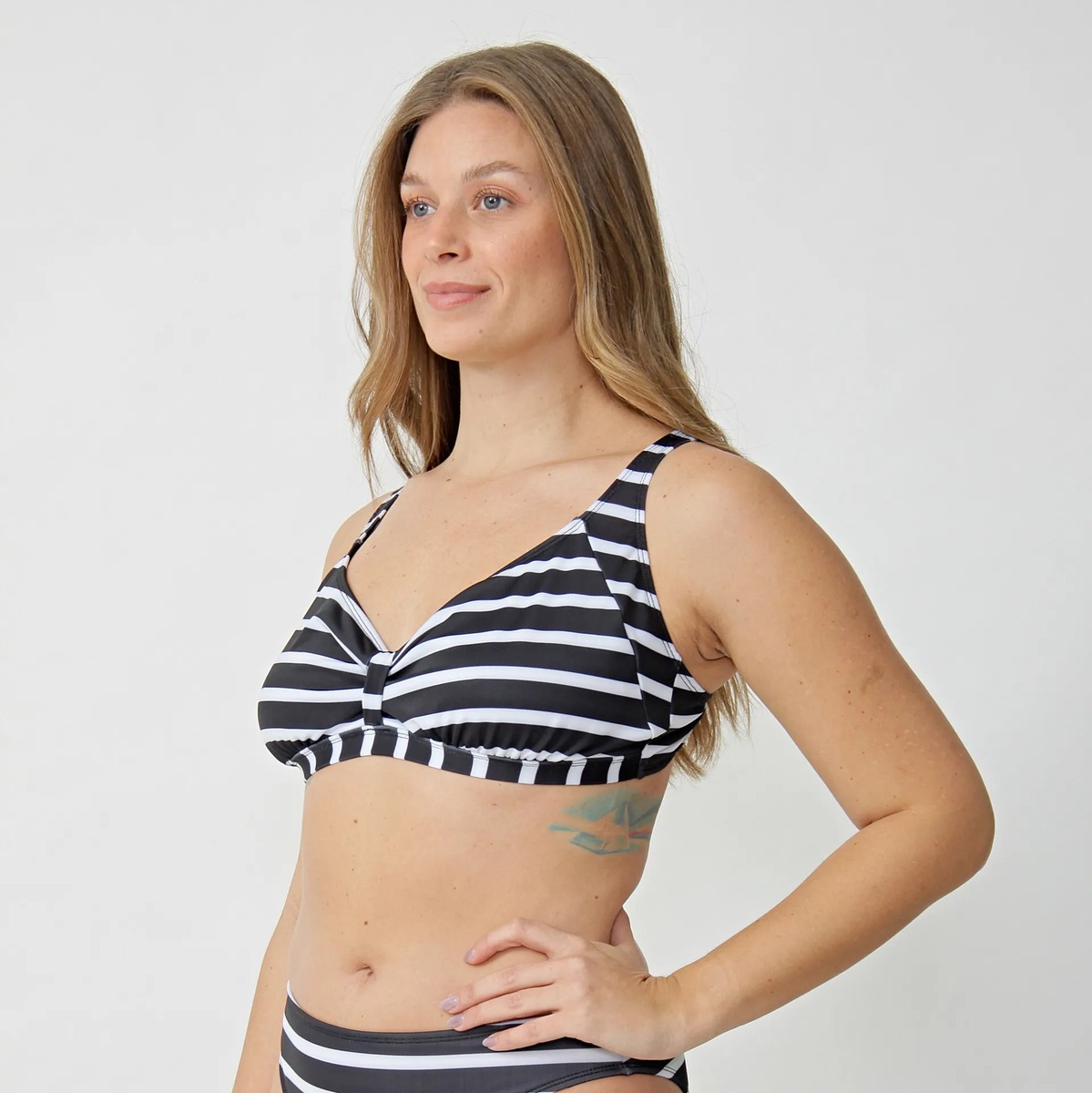 Corpiño De Bikini Estampado Con Traba Al Centro Talles Grandes - Imagen 7