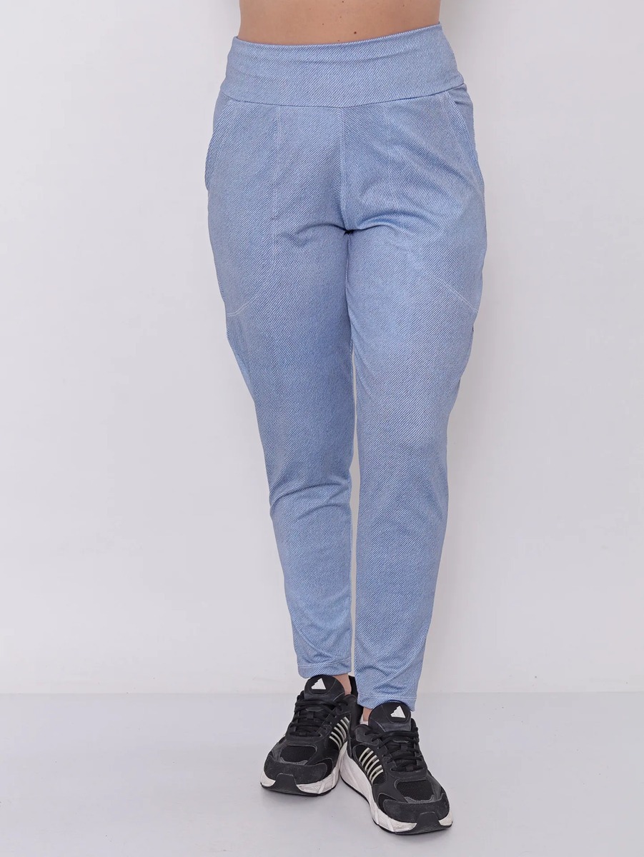 Babucha Mujer Pantalón Deportivo Estampa Jean Talles Grandes - Imagen 6
