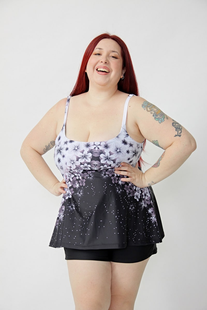 Tankini Suelta C/ Corpiño Interno Talles Grand (solo Remera)