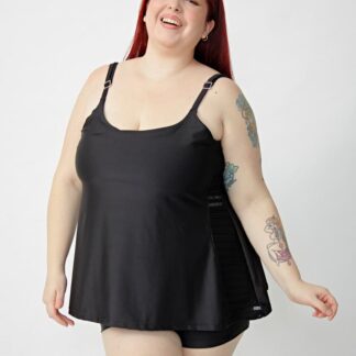 Tankini Suelta Corpiño Interno Lateral Fantasía (solo Remera)