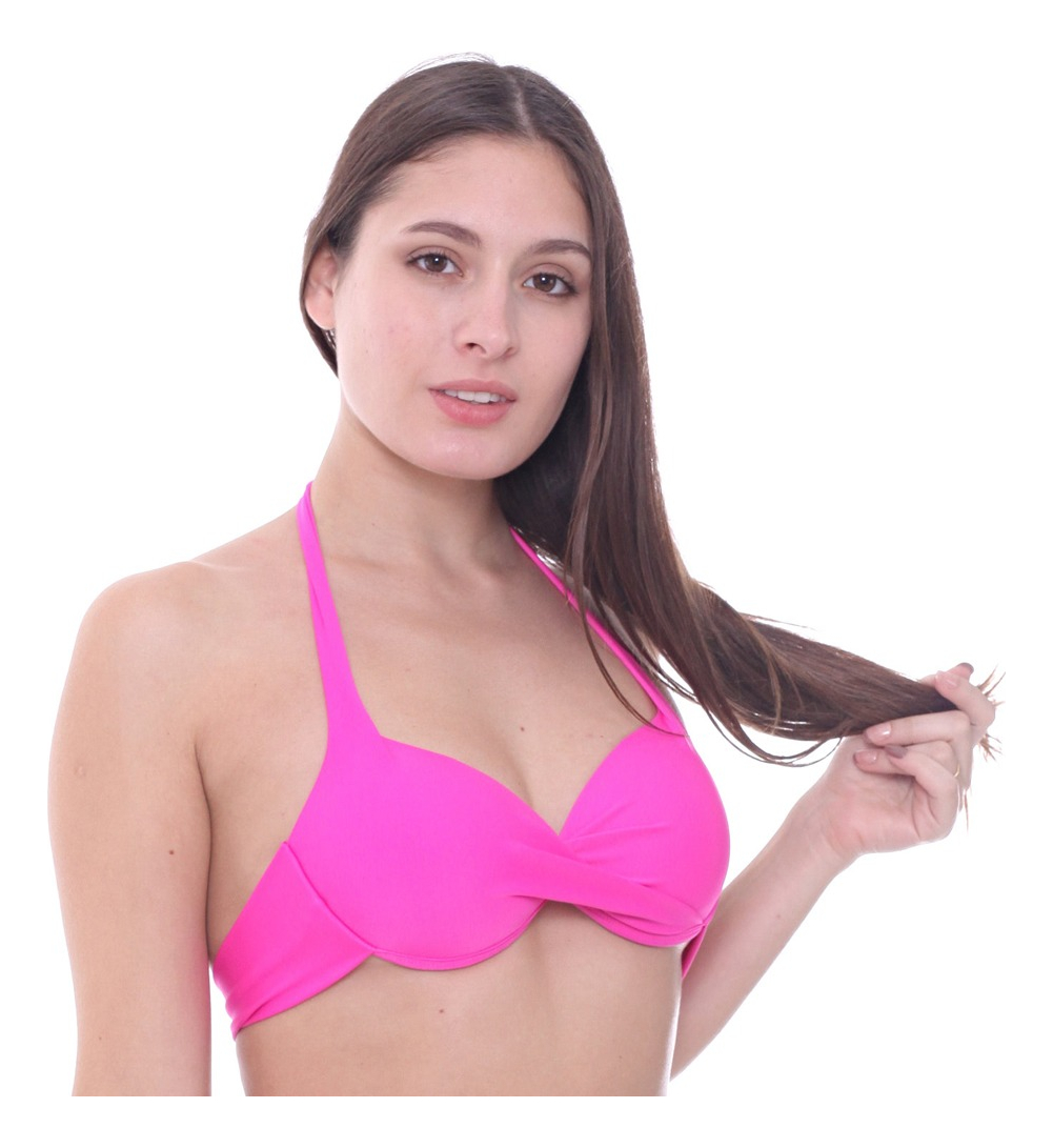 Malla Corpiño Armado Torzado Estampado Todos Los Talles - Imagen 3