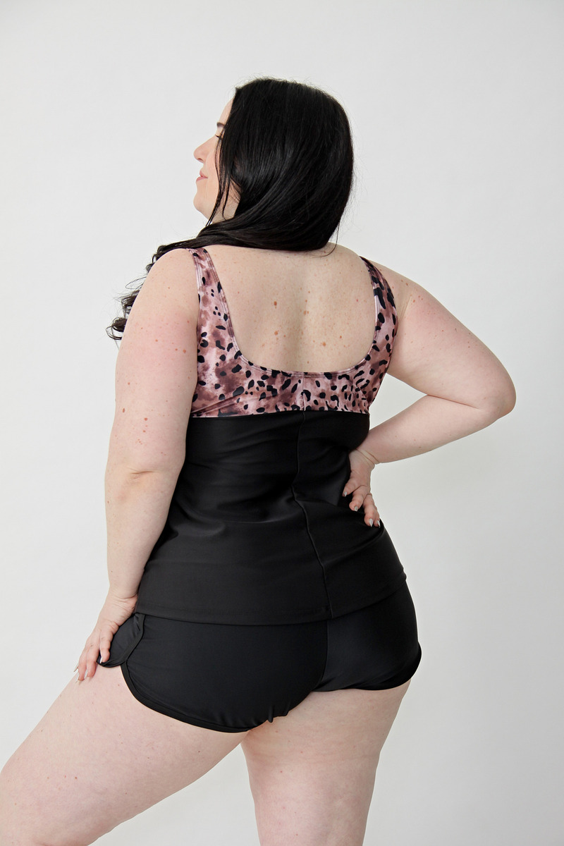 Tankini Combinada Pimalú Mujer Lycra Talles Grandes Remera - Imagen 3