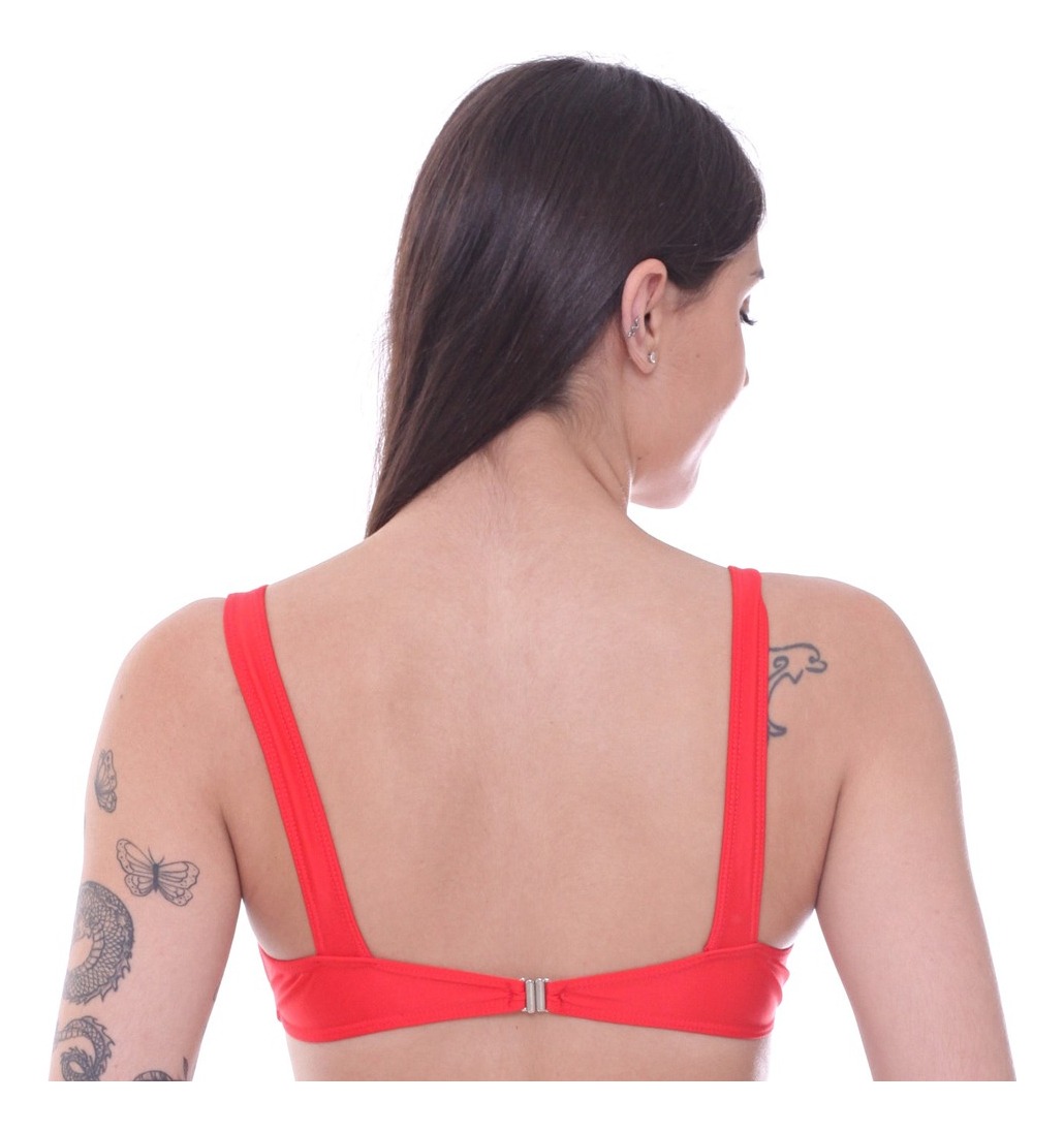 Corpiño de Bikini con Traba al Centro y Broche, Excelente Calce Talles Grandes (solo Corp) - Imagen 9
