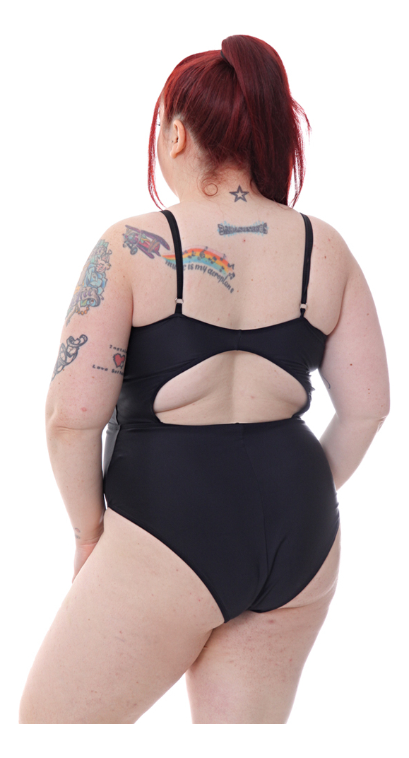 Malla Entera Trikini Con Nudo En Busto Talles Grandes Pimalu - Imagen 4