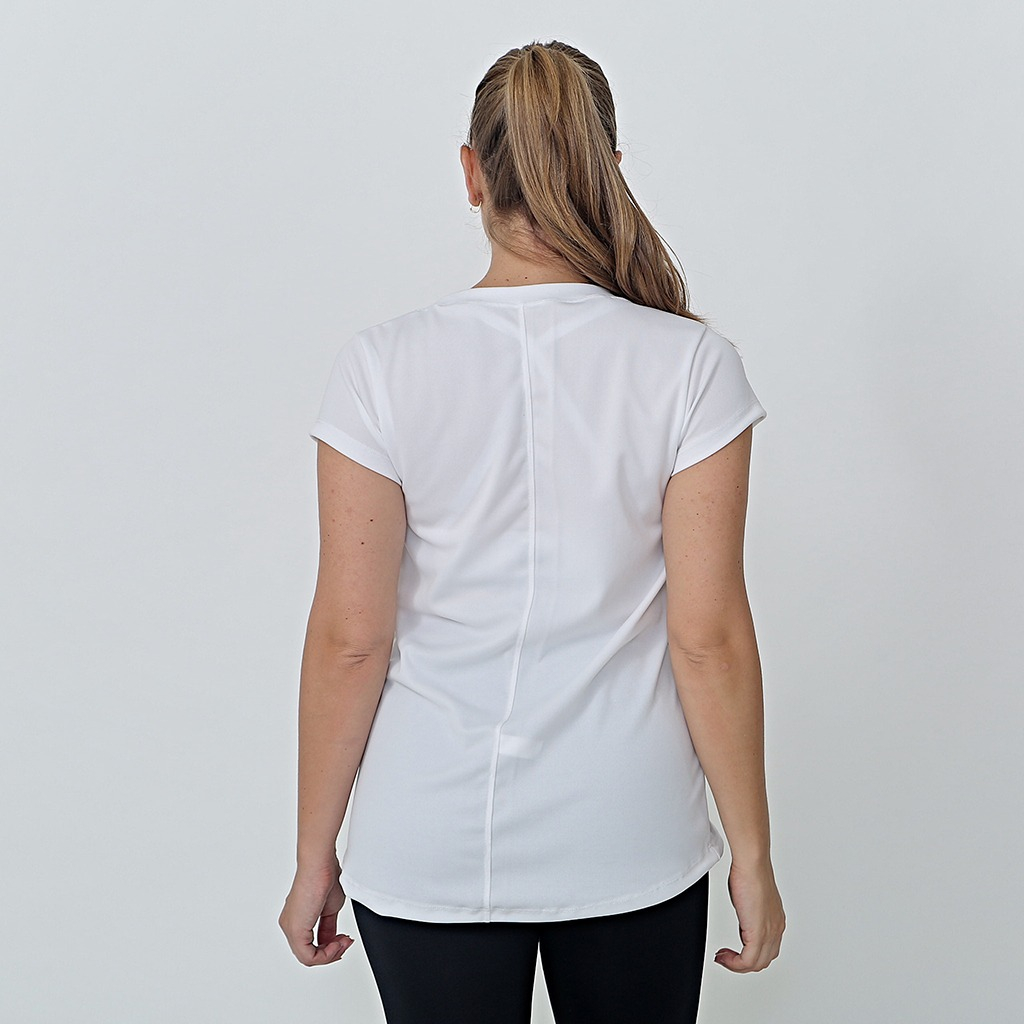 Remera Deportiva Mujer Manga Corta Tela Dry Fit Con Vivos - Imagen 6