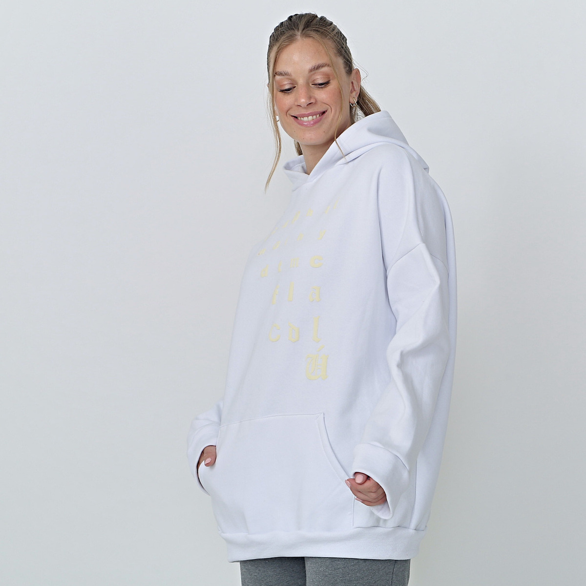 Buzo Amplio Hoodie De Dama Deportivo Oversize Talles Grandes - Imagen 12
