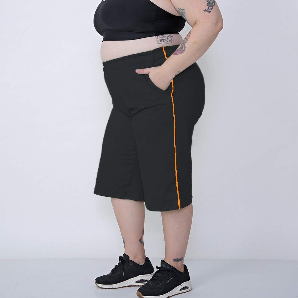 Short Largo Jogging Bermuda Deportiva De Mujer Talles Grande - Imagen 11