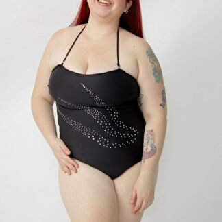Entera Strapless Con Strass Bretel Desmontable Talles Grande