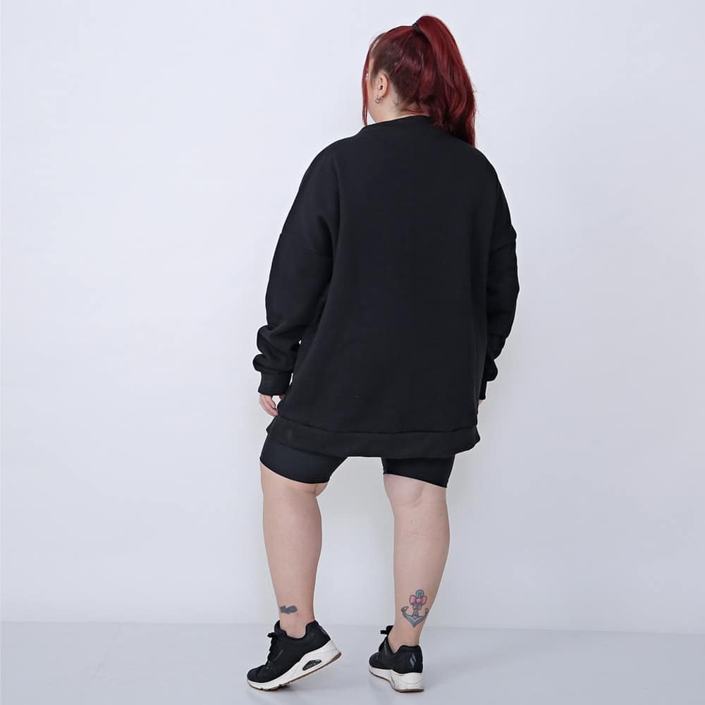 Buzo Deportivo De Frisa Oversize Escot Redondo Talles Grande - Imagen 4