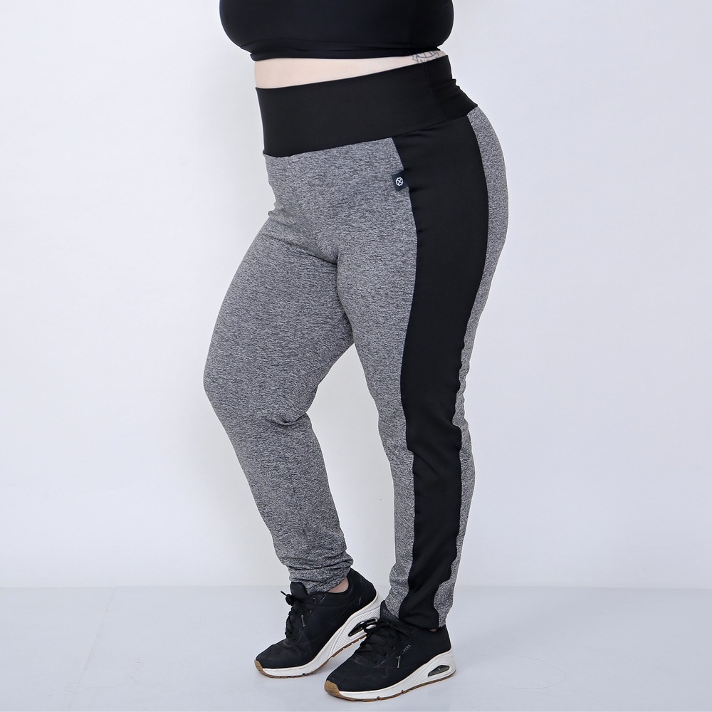 Calza Deportiva Combi Tiro Alto Cintura Doble Talles Grandes - Imagen 2