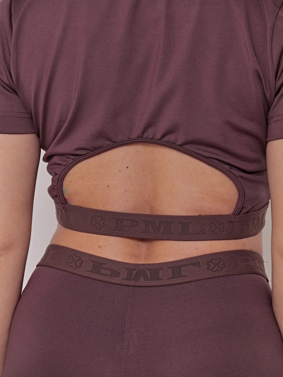 Crop Top Remera Deportiva Mujer Con Elástico Talles Grandes - Imagen 4