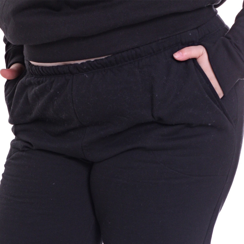 Pantalon De Frisa Tiro Alto Bolsillo Y Puño - Imagen 21
