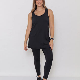 Musculosa Deportiva Mujer Larga Detalle Tull Talles Grandes