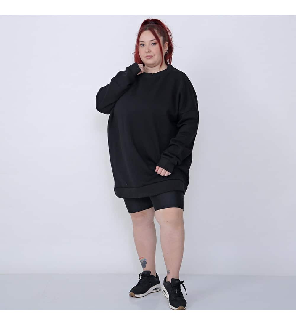 Buzo Deportivo De Frisa Oversize Escot Redondo Talles Grande - Imagen 3