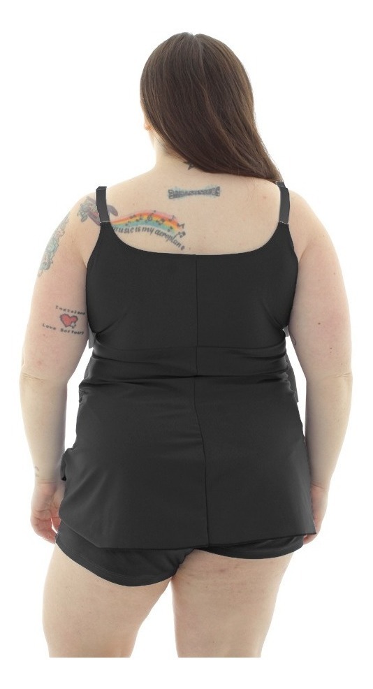 Tankini C/ Volados Amplia Talles Grandes (solo Remera) - Imagen 8