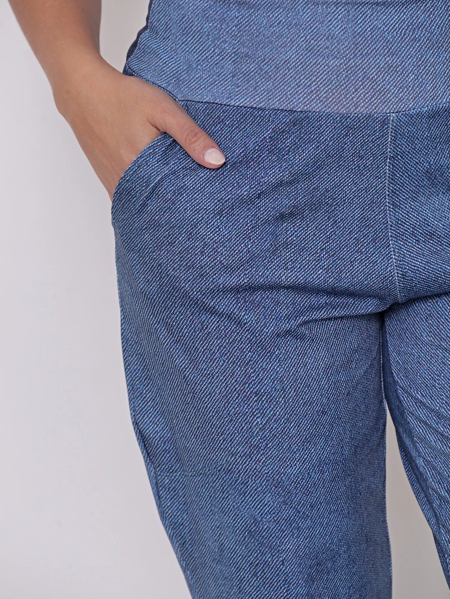 Babucha Mujer Pantalón Deportivo Estampa Jean Talles Grandes - Imagen 4