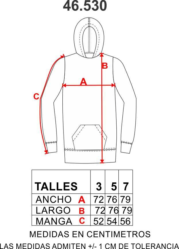 Buzo Hoddie Con Capucha Y Bolsillo Conguro Talle Grande - Imagen 3