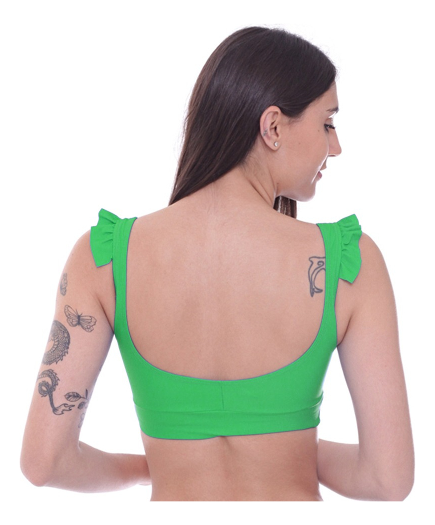 Corpiño De Bikini Tipo Top Con Volados - Imagen 31