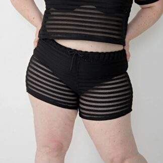 Short Calado Con Cordón Playero Verano Mujer Talles Grandes