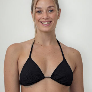 Corpiño De Bikini Triangulo Tela Con Textura