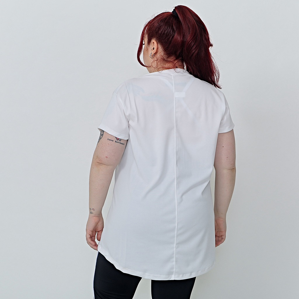 Remera Deportiva Mujer Manga Corta Tela Dry Fit Con Vivos - Imagen 3
